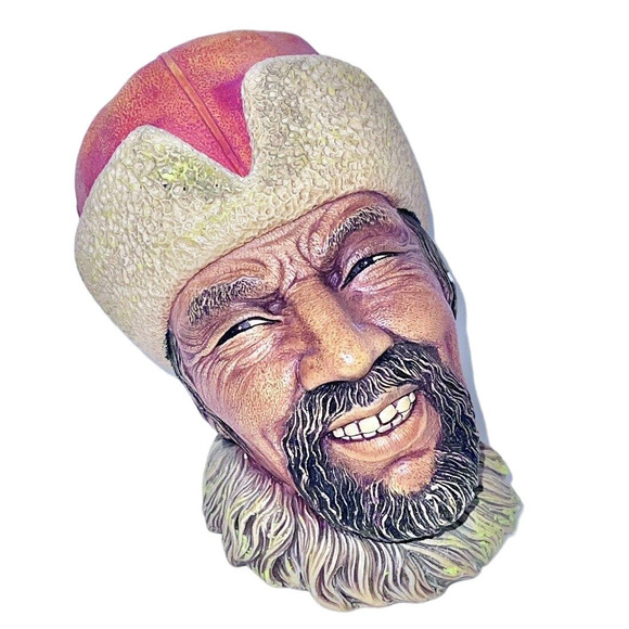Bossons Other - Bossons Himalayan Chalkware Head 1966 #44 Made In England Vintage